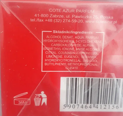 Profumo «Gepardo Red Women» — foto 3 dell'alert A12/02632/23