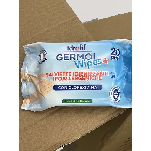 Salviette disinfettanti «Germol Wipes +» (Idrofil)