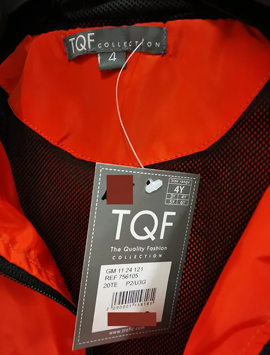 Giacca impermeabile arancione (TQF)