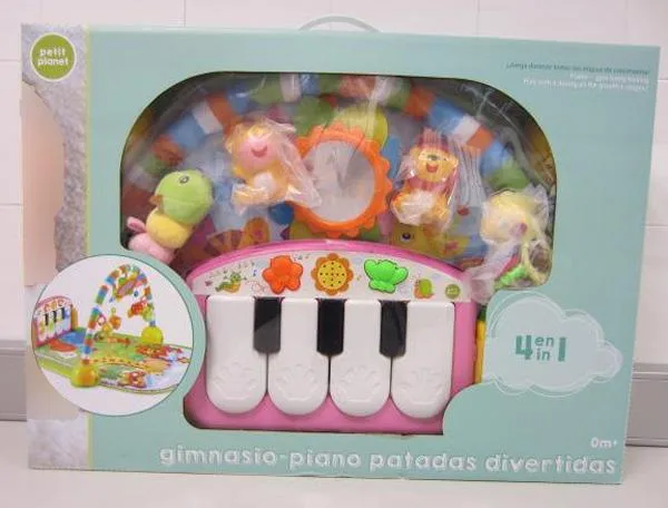 Tappetino di gioco di attività «Gimnasio-piano patadas divertidas» (Toy Planet)