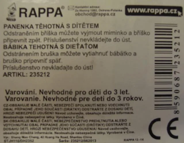 Bambola in plastica con accessori «Gina» (Rappa)