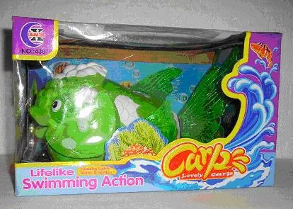 Giocattoli con le batterie – Carp – Carpa – Bella carpa – giocare a pesce (Chuang Xing)