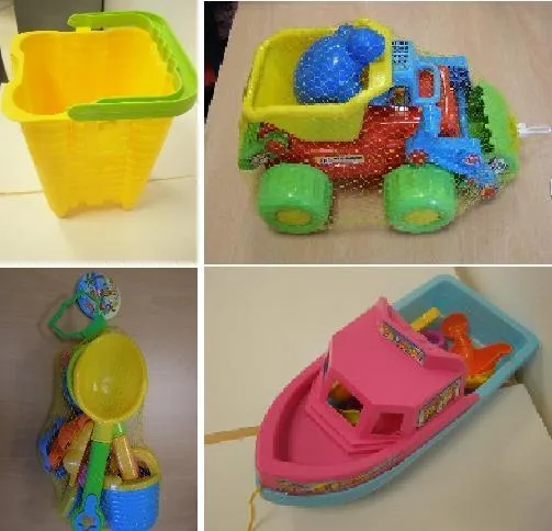 Giocattoli da spiaggia in plastica (Safari Sub)