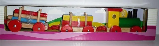 Giocattoli di legno – Locomotive con carri — foto 2 dell'alert 0726/08