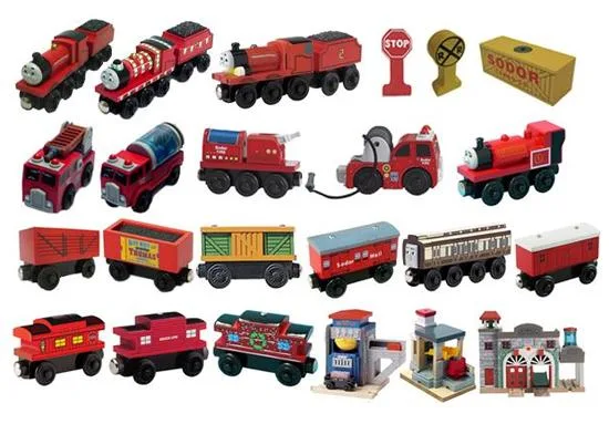 Giocattoli di legno – vari giocattoli ferroviari Thomas &amp; Friends™ (RC2)