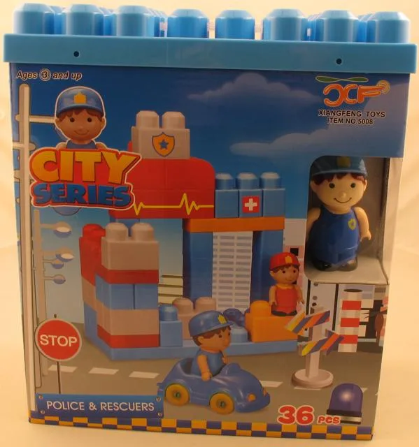Giocattoli- elementi costitutivi "City Series, Police &amp; Rescue (Xiangfeng Toys)