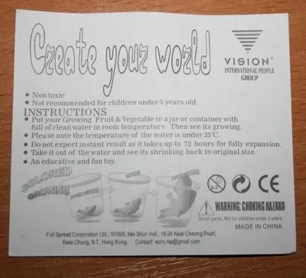 Giocattoli in espansione, tartaruga e granchio – Giocattoli crescere (Vision® international people group)