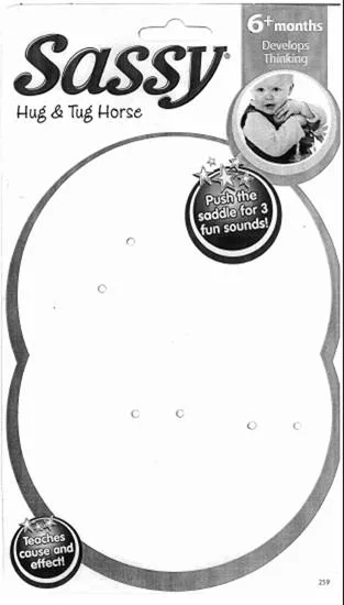 Giocattoli tessili e di plastica – Sassy Hug &amp; Tug Horse (Sassy)