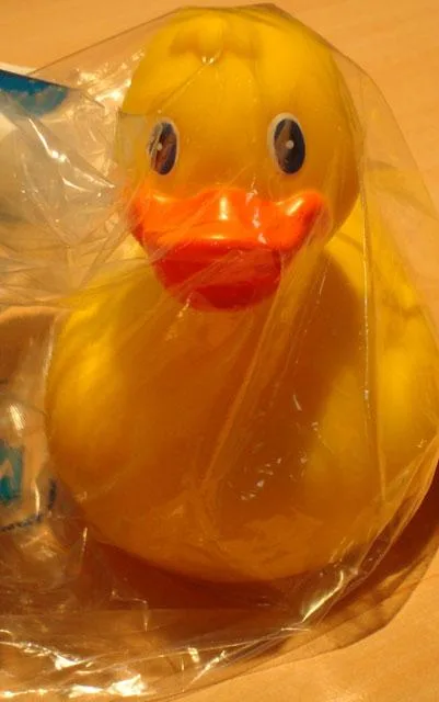 Giocattolo da bagno di plastica – Squeaky Duck (Out of the Blue)