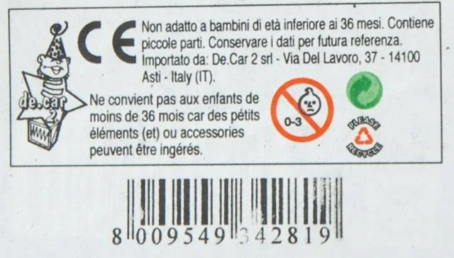 Giocattolo di plastica con accessori & #13; & #13; — foto 3 dell'alert A12/1211/12