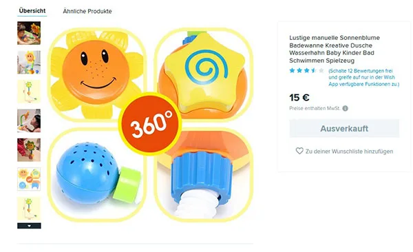 Giocattolo di plastica del bagno — foto 4 dell'alert A12/00371/22