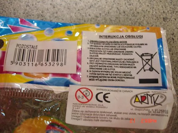 Giocattolo di plastica – "Scorpione" (Artyk)