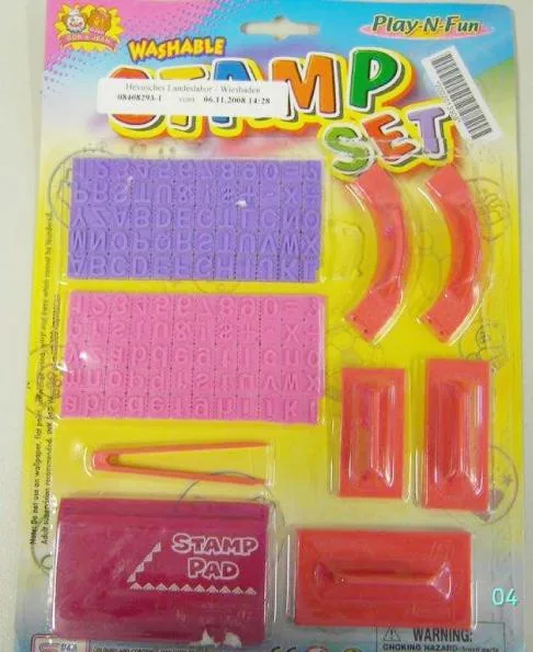 Giocattolo di plastica – set di francobolli lavabile — foto 2 dell'alert 0304/09