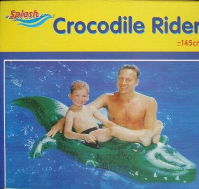 Giocattolo gonfiabile "Crocodile Rider" &amp; #13; &amp; #13; (SPLASH)