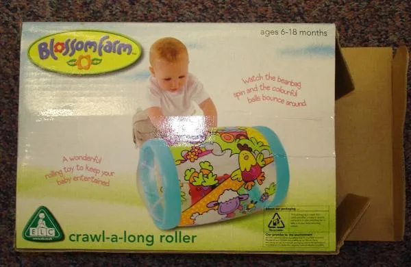 Giocattolo gonfiabile in plastica – "Crawl-a-Long Roller" (BLOSSOM FARM)