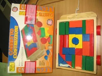 Giocattolo in legno – Carretto Costruzioni (GLOBO)