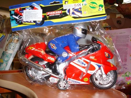 Giocattolo in plastica – motocicletta con dispositivo di scappamento (OVERLORD CENTURY DESIGN - PARKAT TOYS)