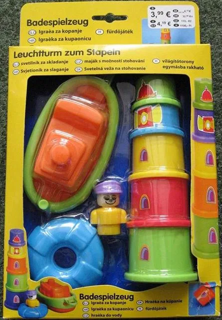 Giocattolo in plastica – Torre leggera per impilamento (Unknown)