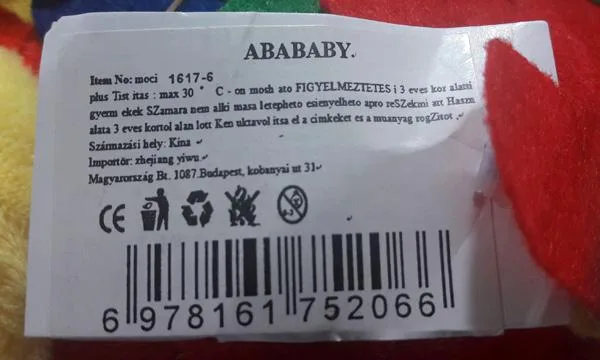 Giocattolo morbido con ventosa — foto 2 dell'alert A12/1176/19