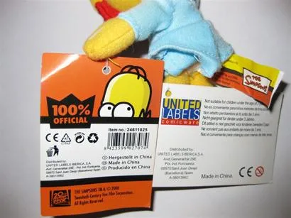 Giocattolo morbido – Figura del giocattolo morbido della ventosa (The Simpsons)