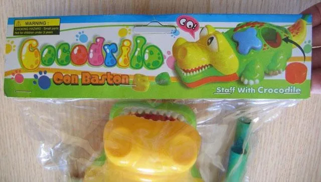 Giocattolo push-along – Cocodrilo Con Baston (Unknown)