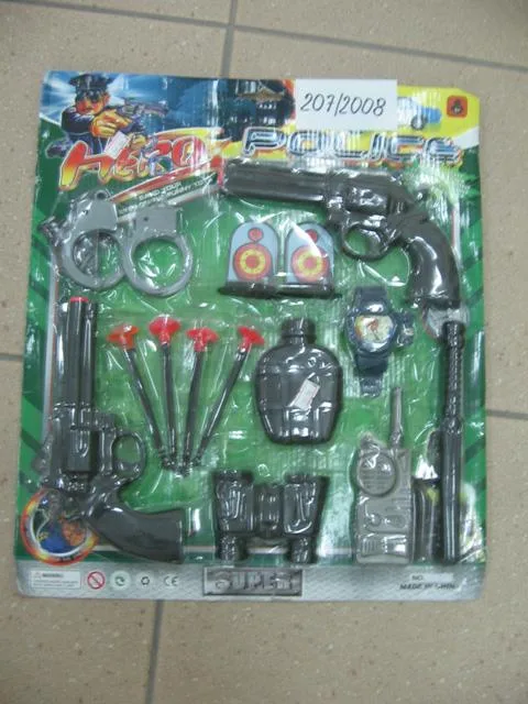 Giocattolo set di pistole con freccette – Super (Hero police)