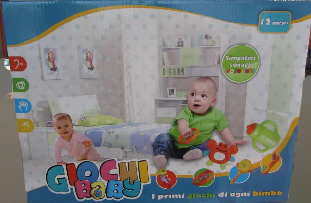 Set di giocattoli a sonagli «Giochi baby»