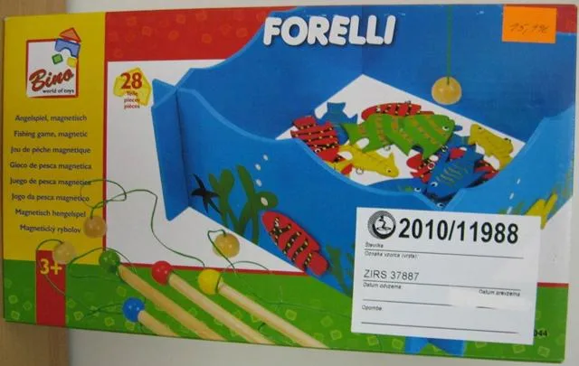 Gioco di pesca magnetico "Fish Forelli" &amp; #13; &amp; #13; (Bino)