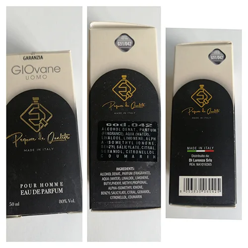 Profumo «GIOvane UOMO» (Perfume de Qualitè)