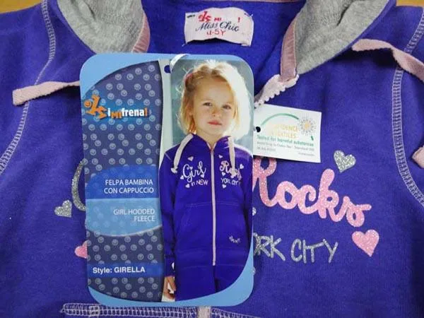 Felpa per ragazze «Girl hooded fleece» (KIMI FRENA)