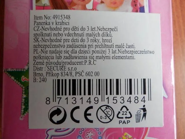 Bambola di plastica «Girl Lovely» — foto 3 dell'alert A12/0275/14