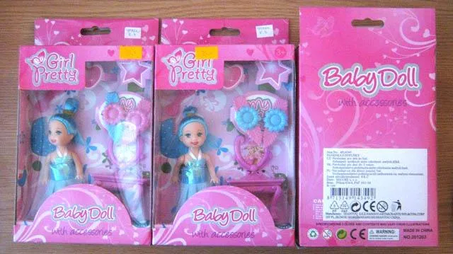 Bambola in plastica con accessori «Girl Pretty» (SHANTOU S.E.Z.)