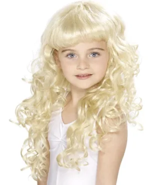 Costume di fantasia-vestito «Girl's Princess Wig, Blonde, Curly» — foto 2 dell'alert A12/01706/20