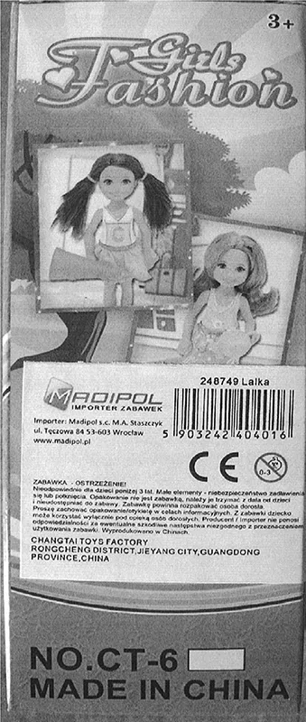 Bambola di plastica «Girls Fashion» — foto 3 dell'alert A12/01213/20