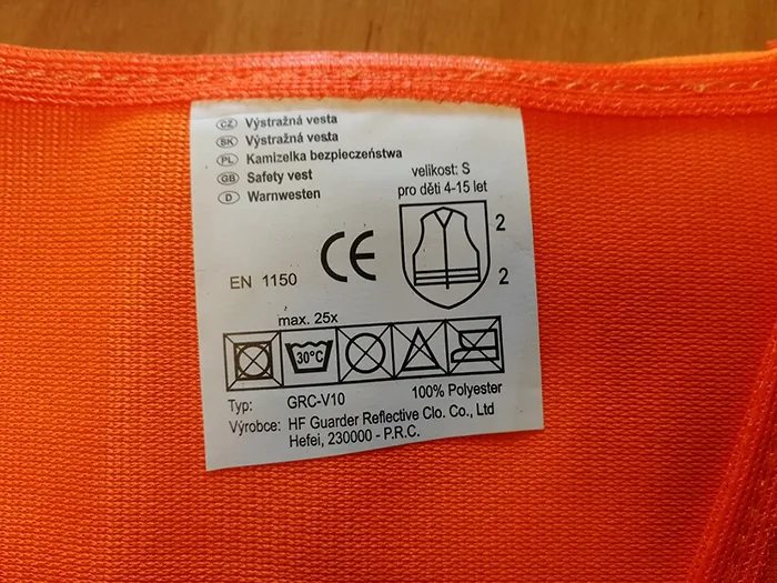 Giubbotto di avvertimento per bambini — foto 2 dell'alert A12/01456/20