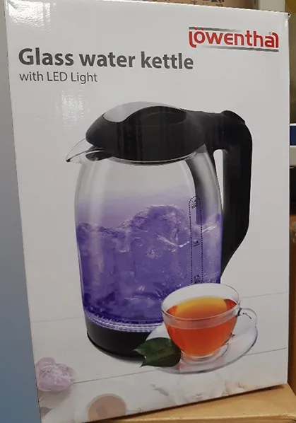 Bollitore elettrico «Glass Water Kettle with LED light» — foto 2 dell'alert A12/00582/21