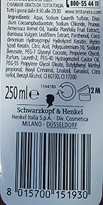 Shampoo «Gliss Hair repair con Keratina liquida» (TESTANERA)