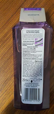 Shampoo «Gliss Hair repair con Keratina liquida» — foto 3 dell'alert A12/02019/23