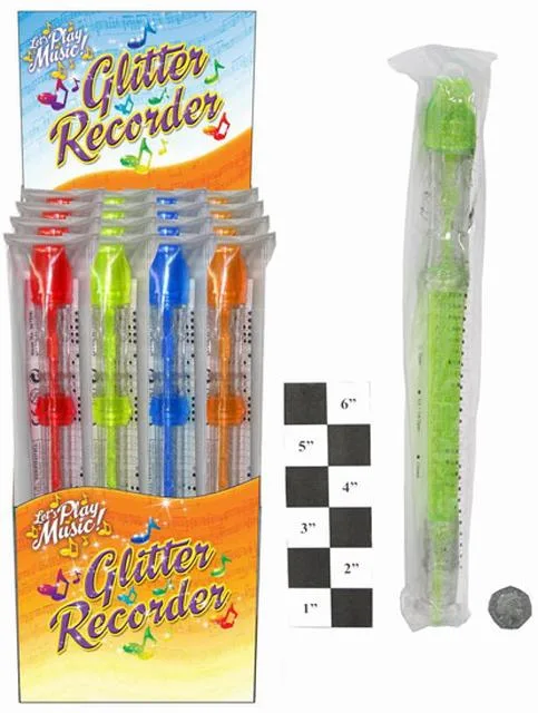 Flauto di plastica «Glitter recorder» (Unknown)