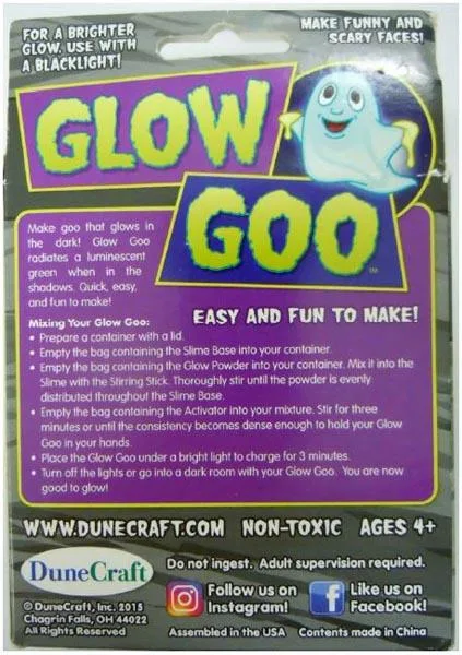 Kit di melma giocattolo «Glow Goo» — foto 4 dell'alert A12/1099/19