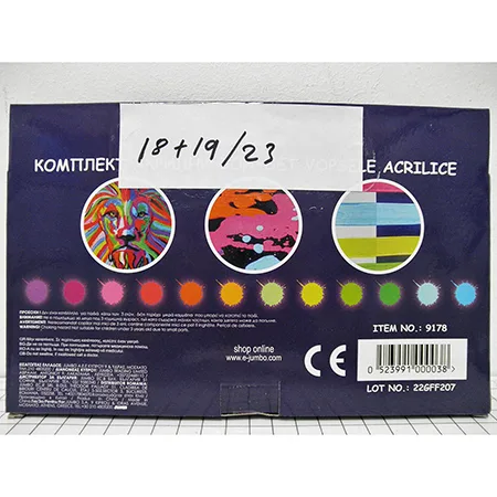 Set di vernici acriliche «"GLOW IN THE DARK ACRYLIC COLOURS SET"» — foto 2 dell'alert A12/00129/24