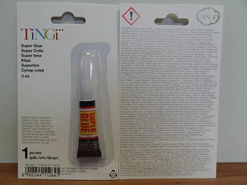 Colla «Glue TINGI Super Glue» — foto 1 dell'alert A11/00099/22