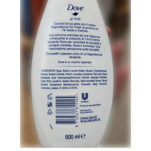Crema da bagno e doccia «Go fresh» (Dove)