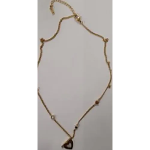 Set di gioielli «Gold Bangle and Stainless Steel Gold Heart Necklace» — foto 2 dell'alert SR/01775/25