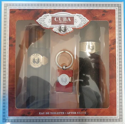 Eau de toilette e dopo la rasatura set «Gold» (CUBA)