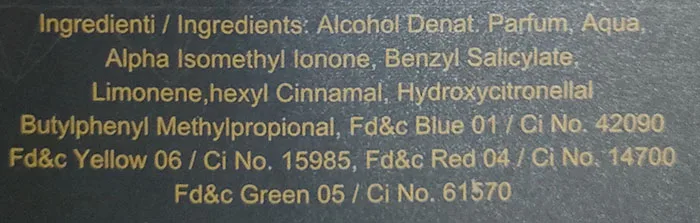 Profumo «Gold Diamonds» — foto 3 dell'alert A12/00053/23