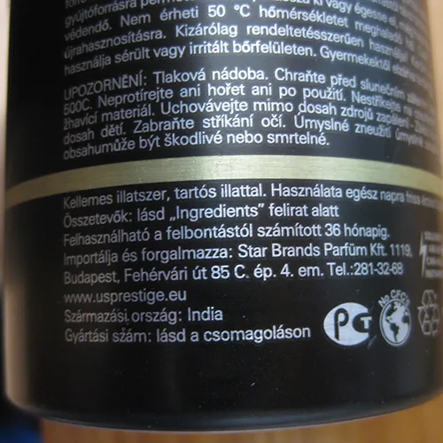 Spray per il corpo «Gold Perfum Body Spray» — foto 3 dell'alert SR/03127/25