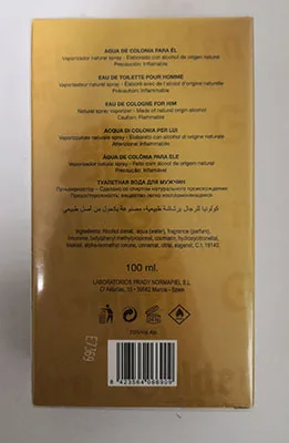 Eau de toilette «Golden man» — foto 2 dell'alert A12/02004/23