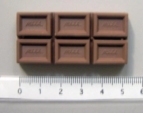 Gomma – gomma a forma di cioccolato. (BRUNNEN.)
