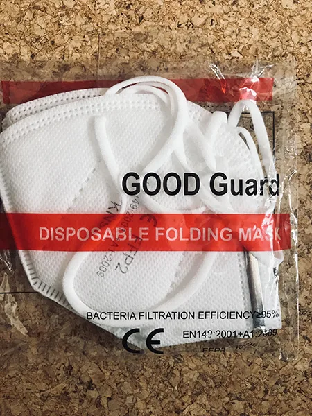 Maschera protettiva «"Good Guard", "DISPOSABLE FOLDING MASK"» — foto 1 dell'alert INFO/00106/22